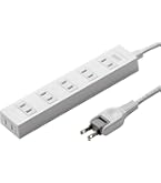 Amazon.co.jp: サンワサプライ(Sanwa Supply) 電源タップ 6個口 2P 1m